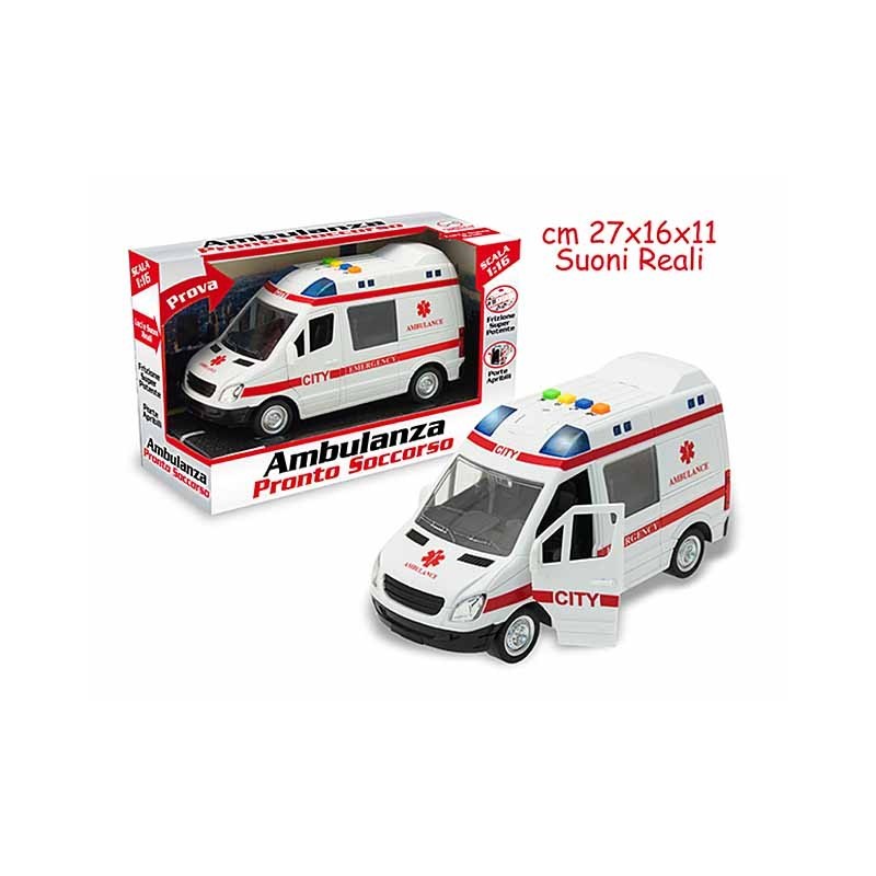 TEO'S  AMBULANZA LUCI E SUONI SCALA 1:16