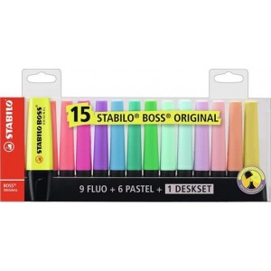STABILO SET 15 EVIDENZIATORI