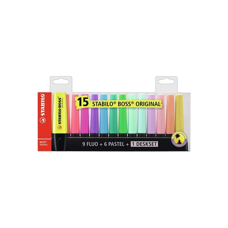STABILO SET 15 EVIDENZIATORI