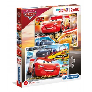 CARS PUZZLE 2X60PZ.