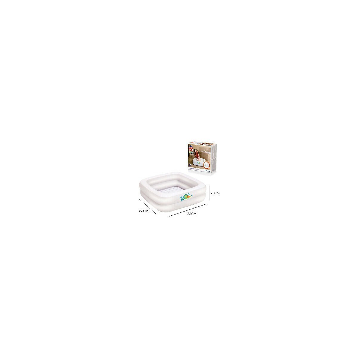 BESTWAY PISCINA 86X86X25CM.
