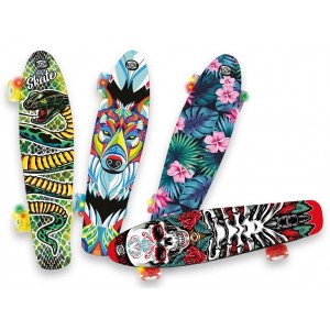 TEOSPORT SKATEBOARD RUOTE LED MULTI ABEC-7