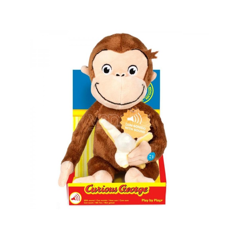 CURIOSO COME GEORGE PELUCHE 30 CM. CON SUONI