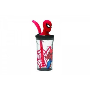 SPIDERMAN BICCHIERE 3 D