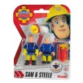 SAM IL POMPIERE SET 2 PERSAGGI CON ACCESSORI