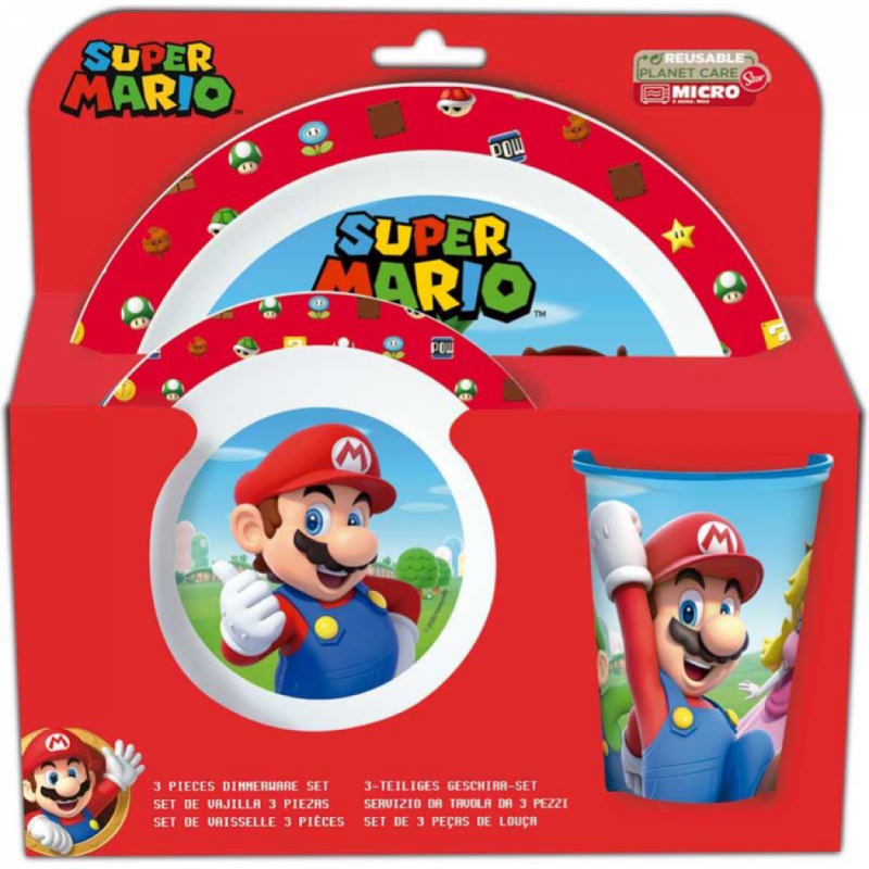 SUPERMARIO SET PRANZO 3PZ.