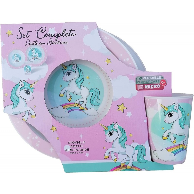 UNICORN SET PRANZO 3PZ.