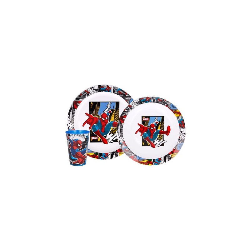 SPIDERMAN SET PRANZO 3PZ.