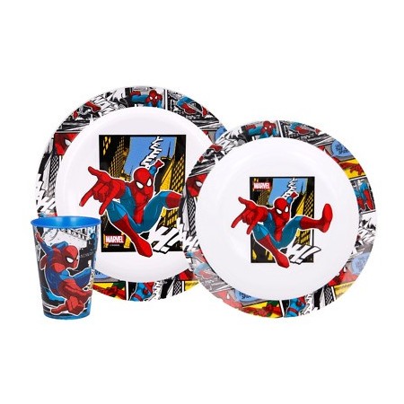 SPIDERMAN SET PRANZO 3PZ.