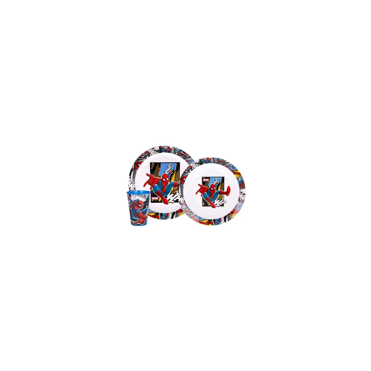 SPIDERMAN SET PRANZO 3PZ.
