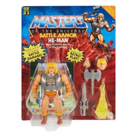 MASTER OF THE UNIVERSE BATTLE ARMOR HE-MAN CON ACCESSORI