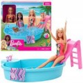 BARBIE PISCINA BAMBOLA CON ACCESSORI