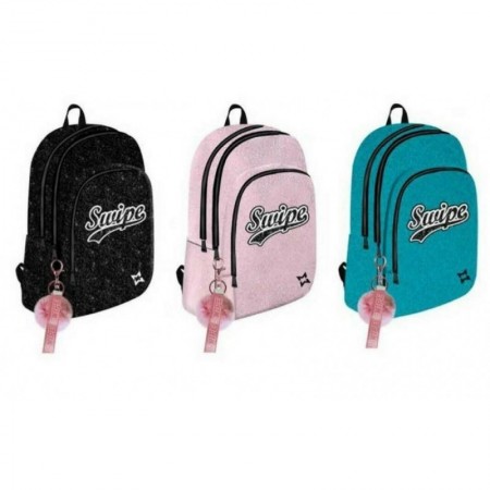 SWIPE ZAINO TEEN GLITTER ROSA