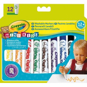 LAVABILISSIMI 12 PENNARELLI MINI KIDS CRAYOLA