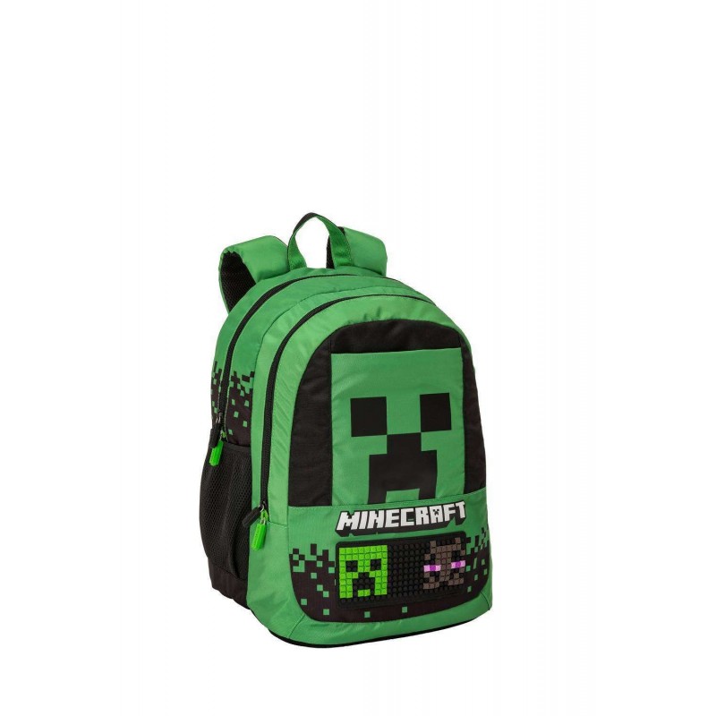 MINECRAFT ZAINO ORGANIZZATO PIXELS