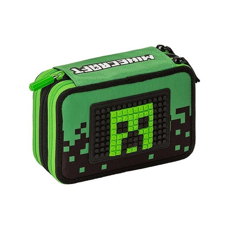 MINECRAFT AST. CORREDO 3 ZIP CON PIXELS C/PENNA FRIXION