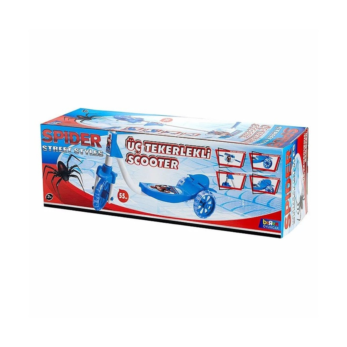 SPIDER MONOPATTINO 3 RUOTE