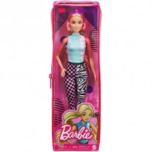 BARBIE FASHIONISTAS DOLL NEON LEOPARD SHIRT