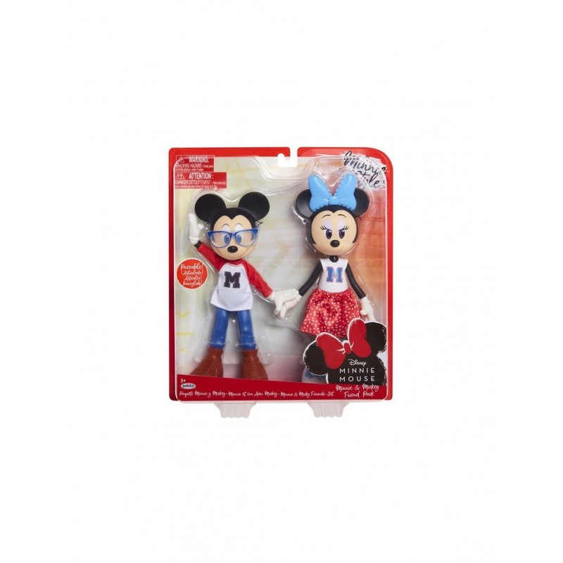 MINNIE & MICKEY 24CM. SET 2 FASHION DOLL COLLEGE