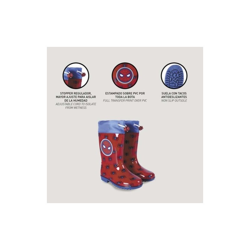 SPIDERMAN STIVALI GALOSCE ANTIPIOGGIA TG. 27