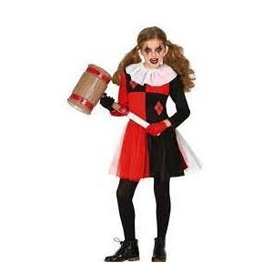 RED HARLEQUIN ABITO TG. 5/6 ANNI