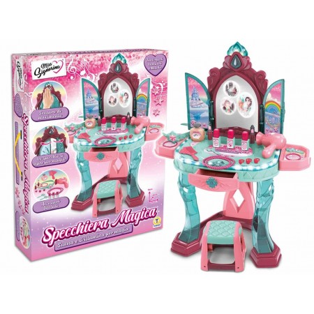 MISS SIGNORINA  SPECCHIERA LUMINOSA CON OLOGRAMMI