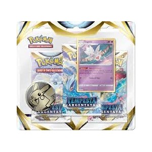 POKE'MON 3 PACK BLISTER SPADA E SCUD ARGENTATA