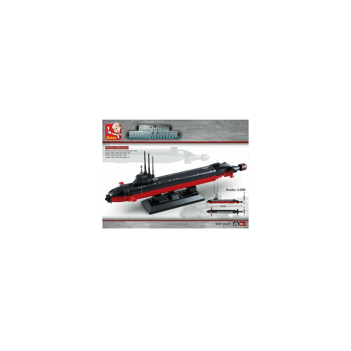 SLUBAN SOTTOMARINO NUCLEARE 193PCS