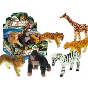 GEO NATURE - ANIMALI DELLA SAVANA SOFFICI 6 ASS