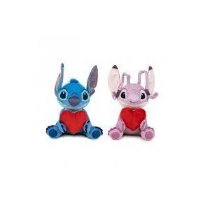 STITCH & LEROY PELUCHE 30CM. CON CUORE