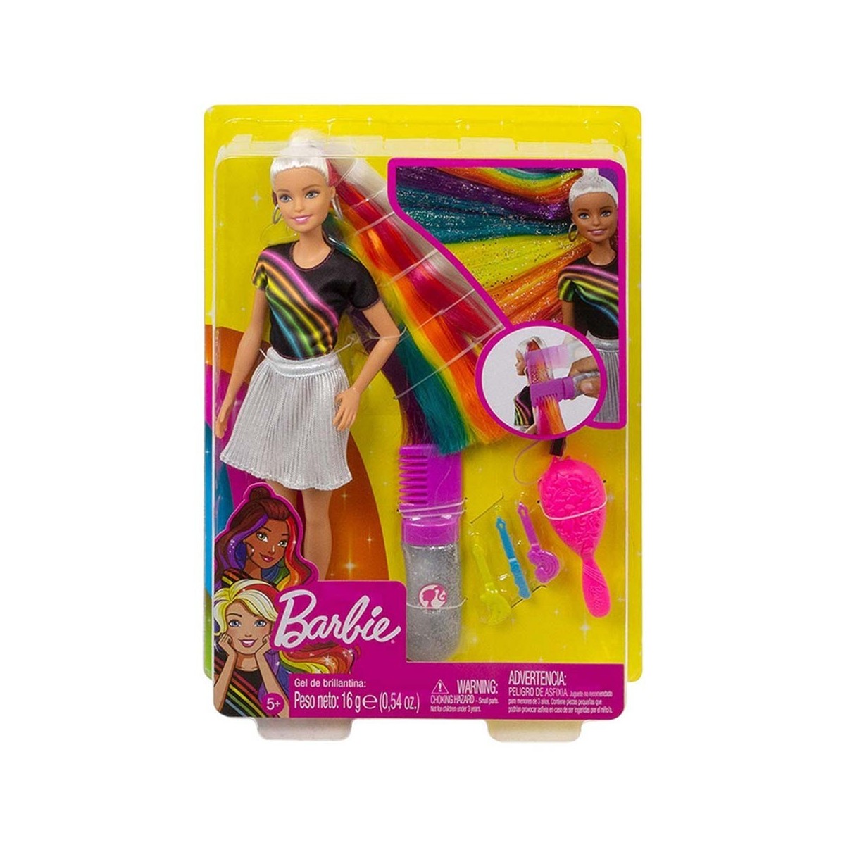 BARBIE CAPELLI ARCOBALENO