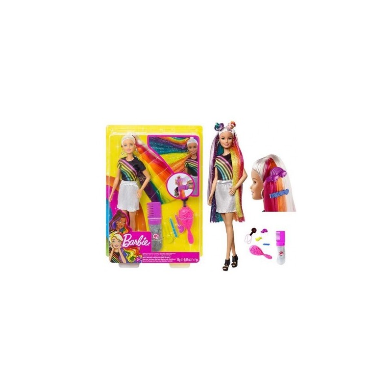 BARBIE CAPELLI ARCOBALENO