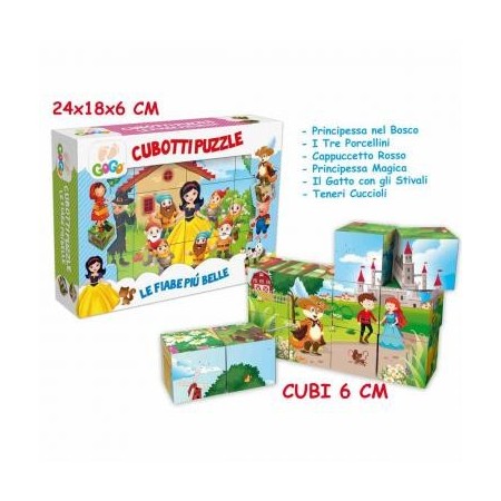 CUBOTTI PUZZLE LE FIABE PIU' BELLE