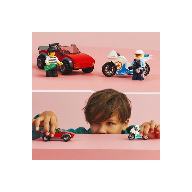 LEGO INSEGUIMENTOSULLA MOTO DELLA POLIZIA 60392