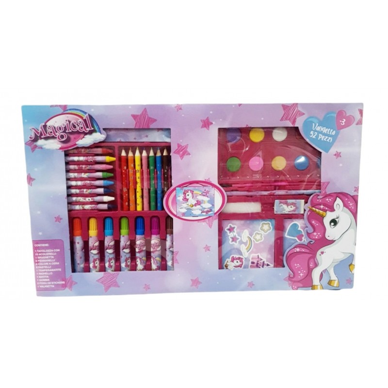 UNICORN VALIGETTA COLORI 52PZ.