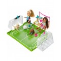 BARBIE CHELSEA CON CUCCIOLI CON CAMPO DA CALCIO