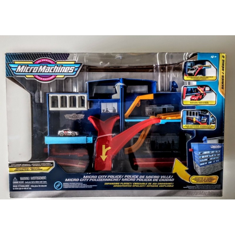 MICRO MACHINES CITY POLICE CON VEICOLO