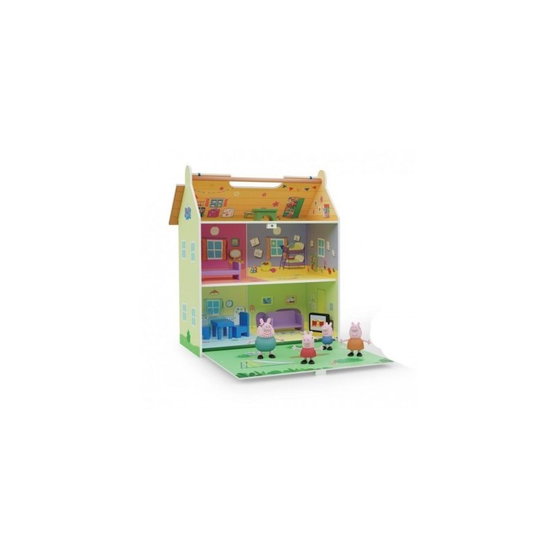 PEPPA PIG CASA IN LEGNO MAXI CON 4 PERSONAGGI
