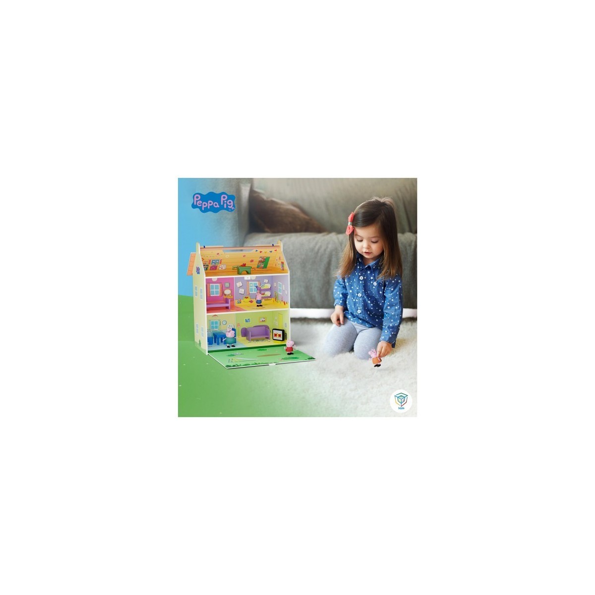 PEPPA PIG CASA IN LEGNO MAXI CON 4 PERSONAGGI