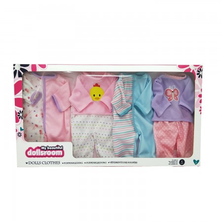 DOLLSROOM SET ABITI 4 MODELLI 41CM.