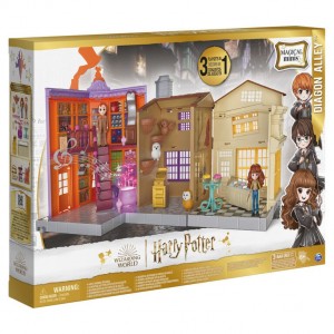 HARRY POTTER MAGICAL MINS DIAGON ALLEY PLAYSET 3IN1