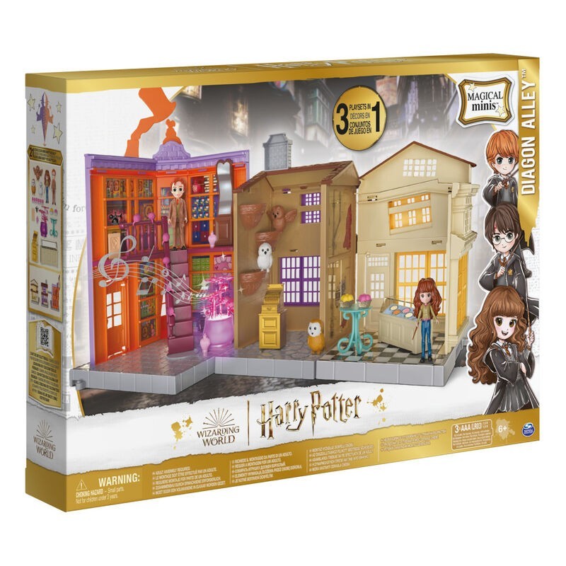 HARRY POTTER MAGICAL MINS DIAGON ALLEY PLAYSET 3IN1