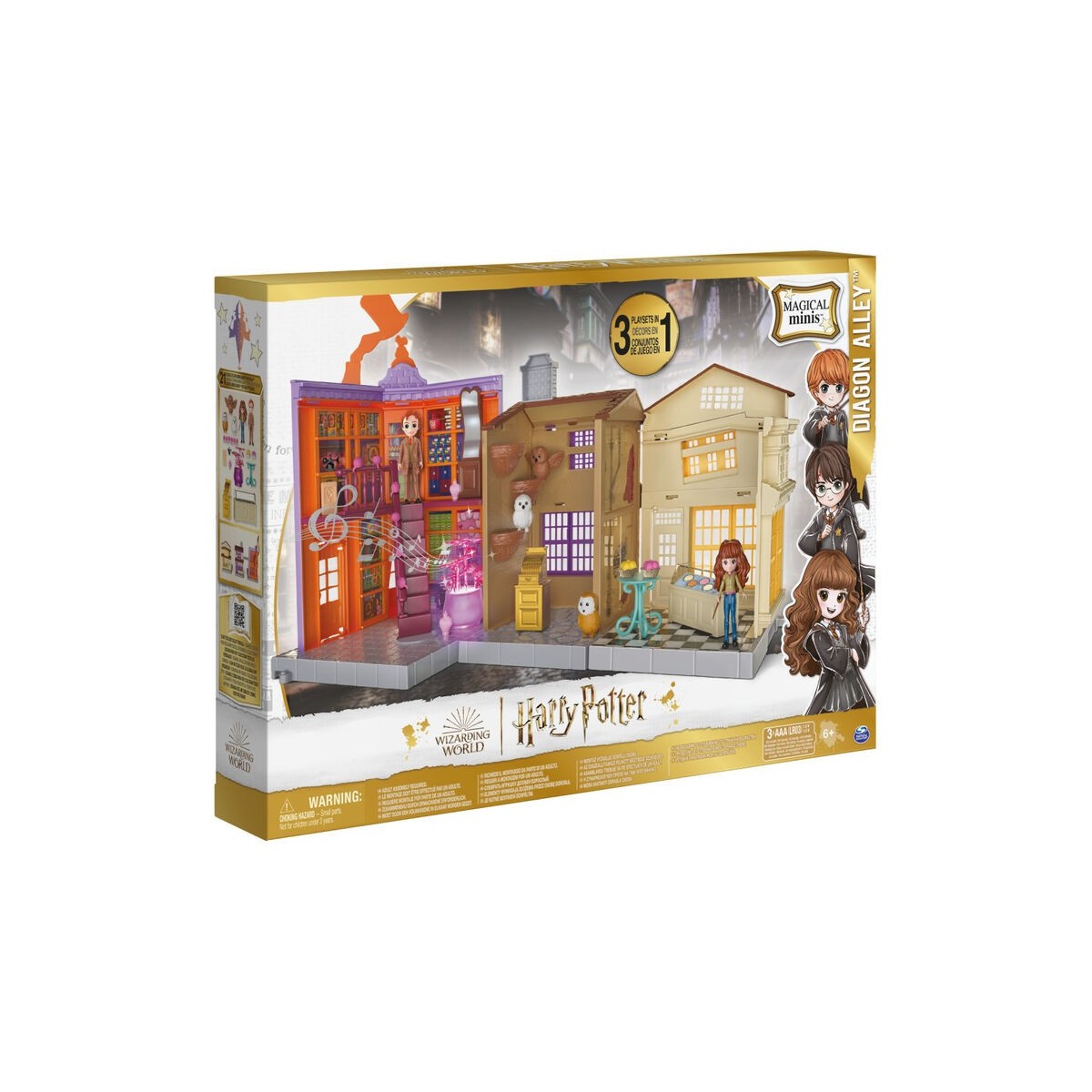 HARRY POTTER MAGICAL MINS DIAGON ALLEY PLAYSET 3IN1