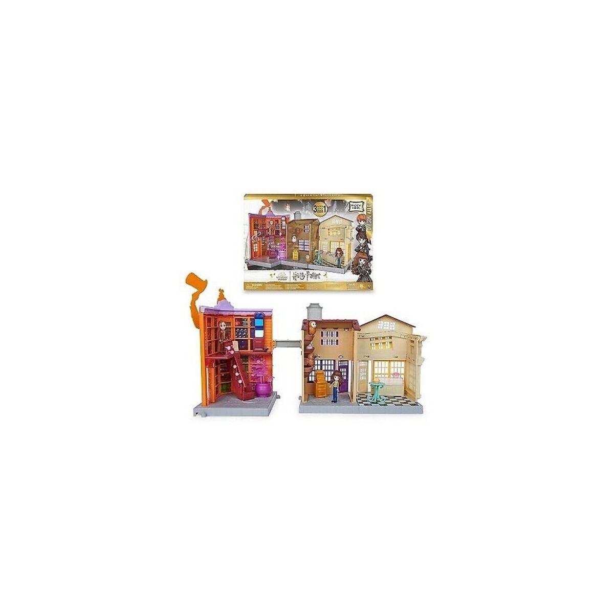 HARRY POTTER MAGICAL MINS DIAGON ALLEY PLAYSET 3IN1