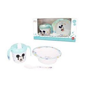 DISNEY BABY MICKEY IL MIO PRIMO SET PER MANGIARE 3PZ.