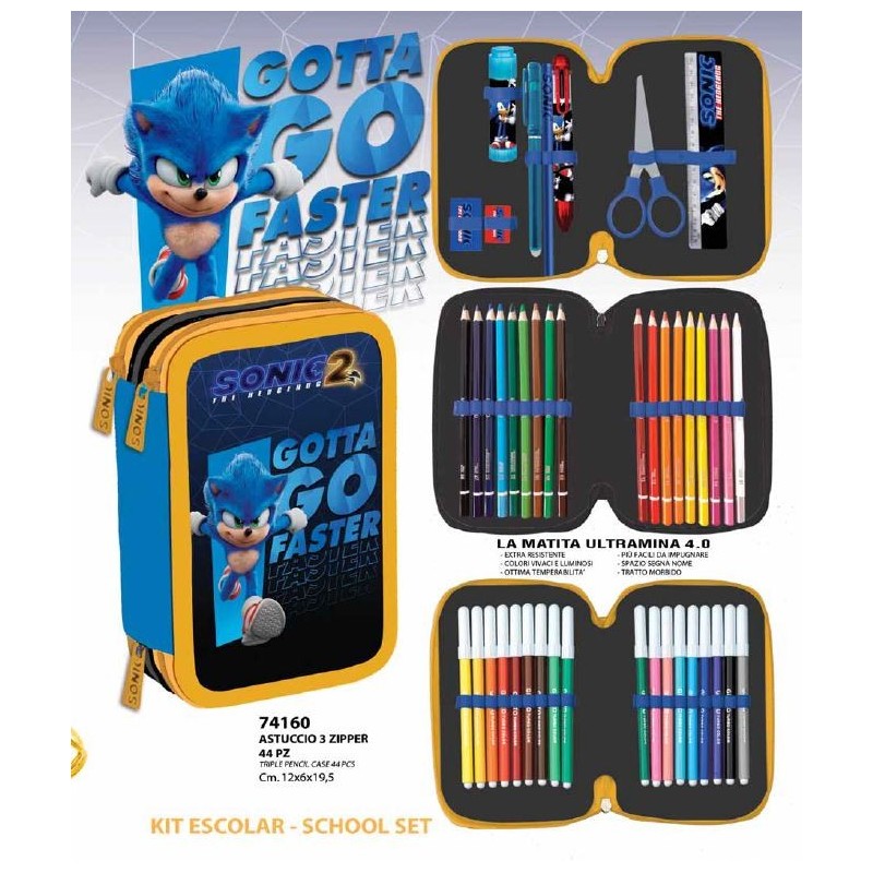 SONIC 2  ASTUCCIO 3 ZIP 44 PEZZI