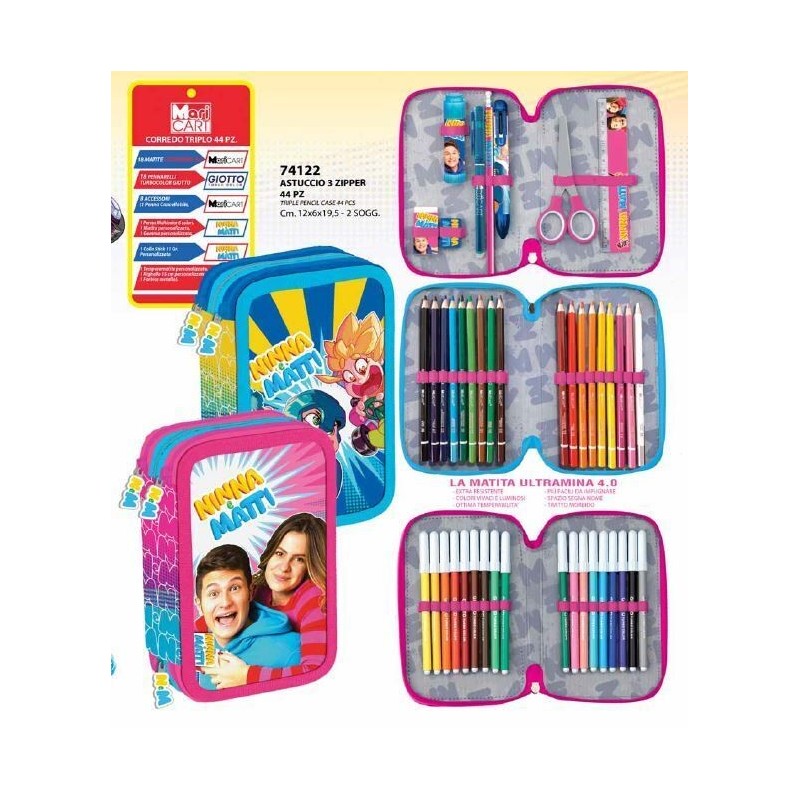 NINNA E MATTI ASTUCCIO 3 ZIP 44 PEZZI