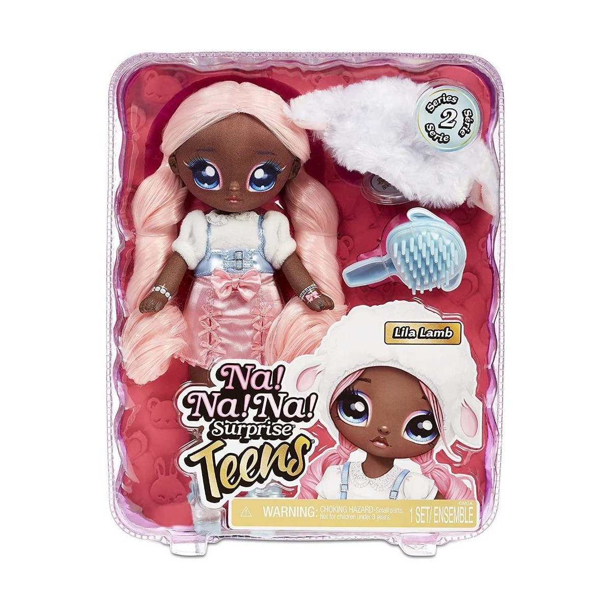 NA NA NA SURPRISE TEENS LILA LAMB CON ACCESSORI
