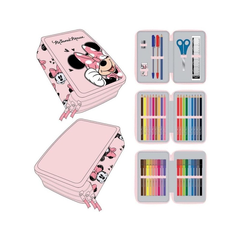 MINNIE ASTUCCIO 3 ZIP ROSA