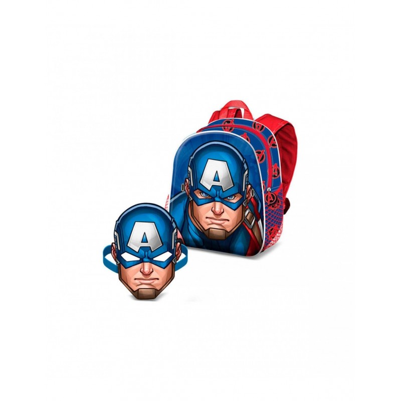 CAPITAN AMERICA ZAINO ASILO CON MASCHERA